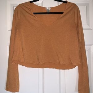 cropped long sleeve tee